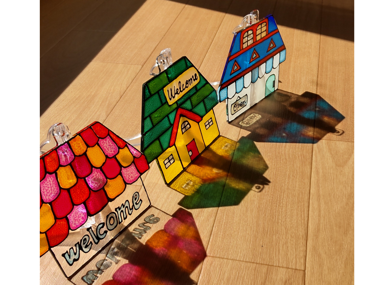 おうちの形でネームプレートも♪