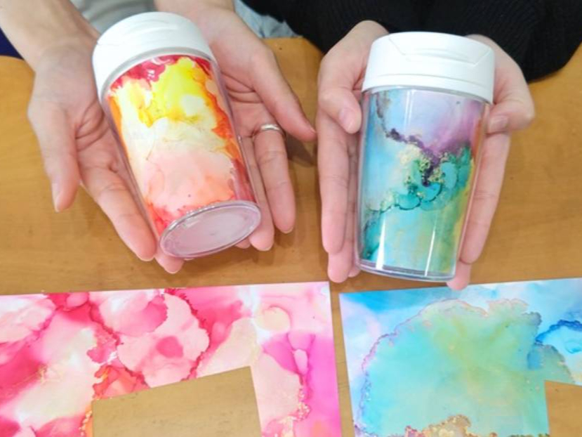 じゃらんのお得な10日間】アルコールインクアートタンブラー作り
