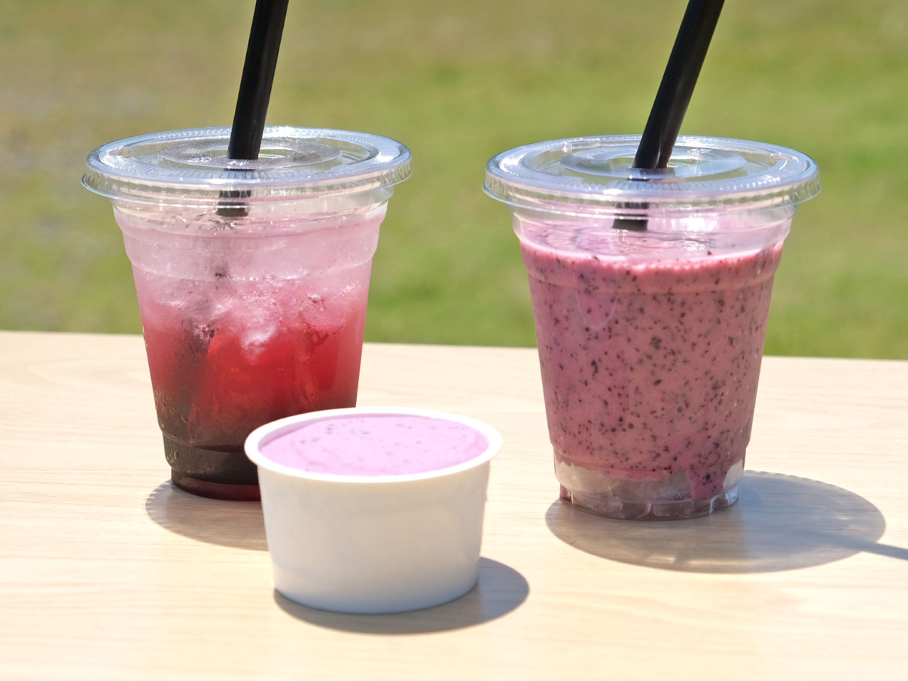 人気の農園オリジナルのブルーベリードリンク&デザート