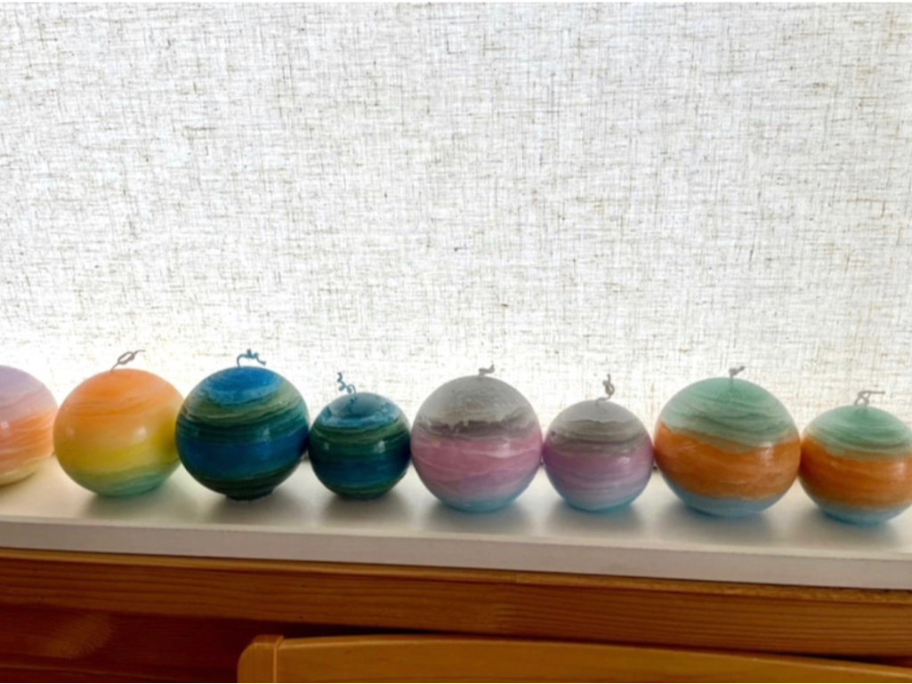 ¥3,500  ◎惑星キャンドル◎ 大サイズは追加料金500円になります。こちらは後日受け取りになります。