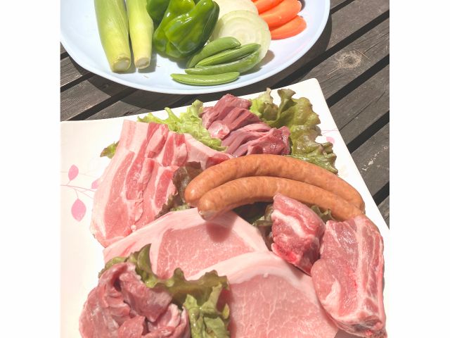 事前注文で、BBQ食材が頼める。BBQコンロのレンタルもあります。BBQをする場合は、日帰りデイキャンプにプラン変更が必要です。大人880円小中学生440円