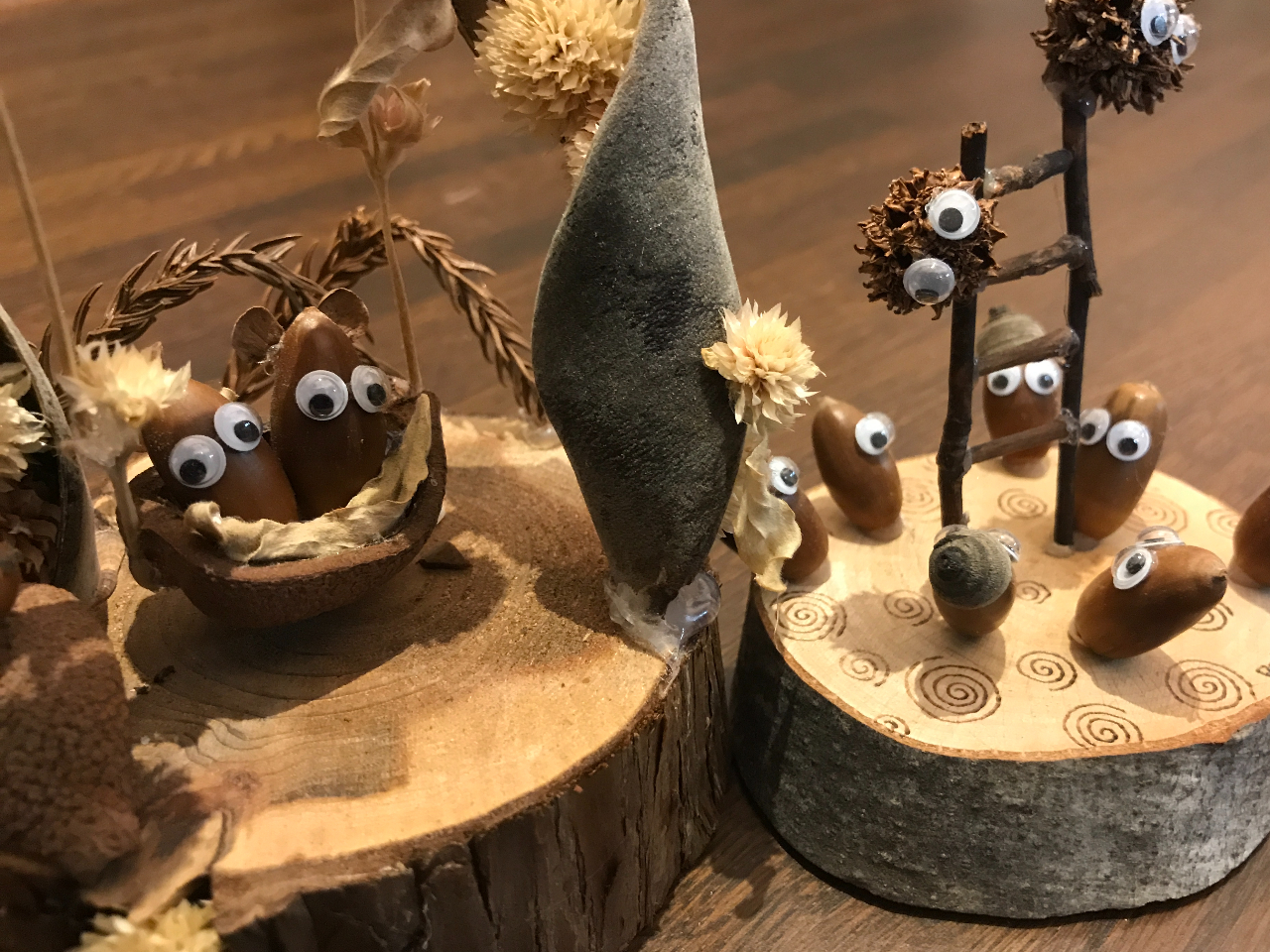 木の実で工作!森のクラフトづくり!