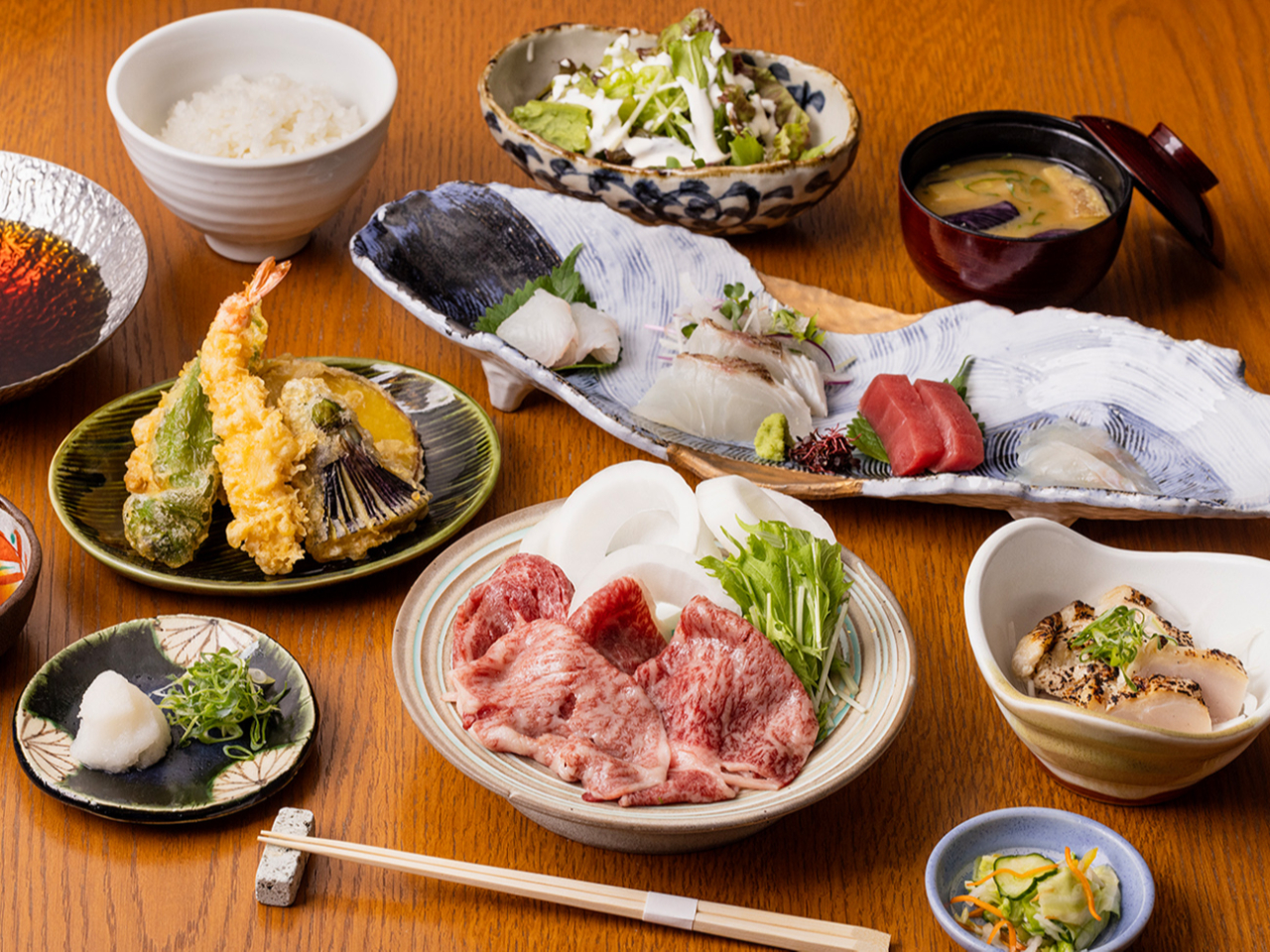 和牛と淡路島玉ねぎの肉ご膳