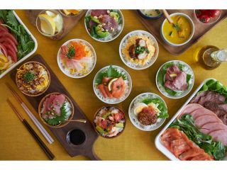 ライスボウル(丼)です♪ロコモコボウルや、マグロ丼など、お好みのスタイルで。