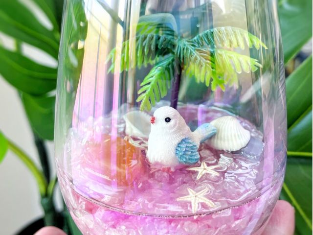 グラスの中に作る小さな海☆