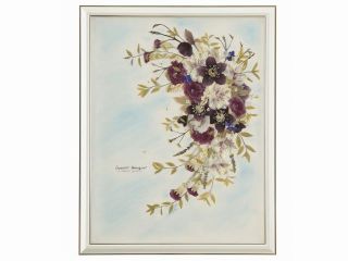 ブライダルブーケの押し花作品