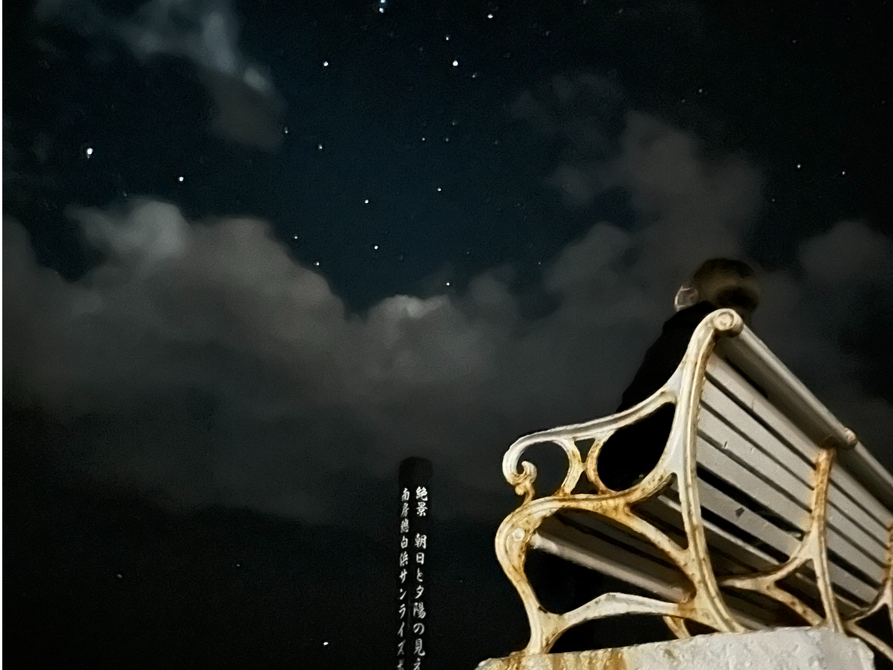 ����̐�ɂ���x���`����̌i�F�͐�i