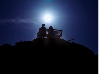 ベンチからの景色は絶景