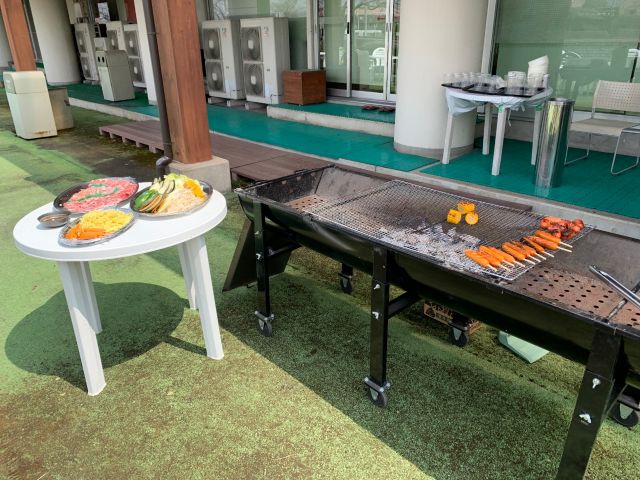広々としたBBQスペースです(^^)/