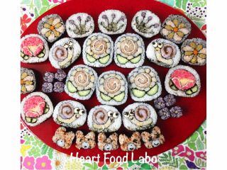 かわいい絵柄の巻きずしを作りましょう♪