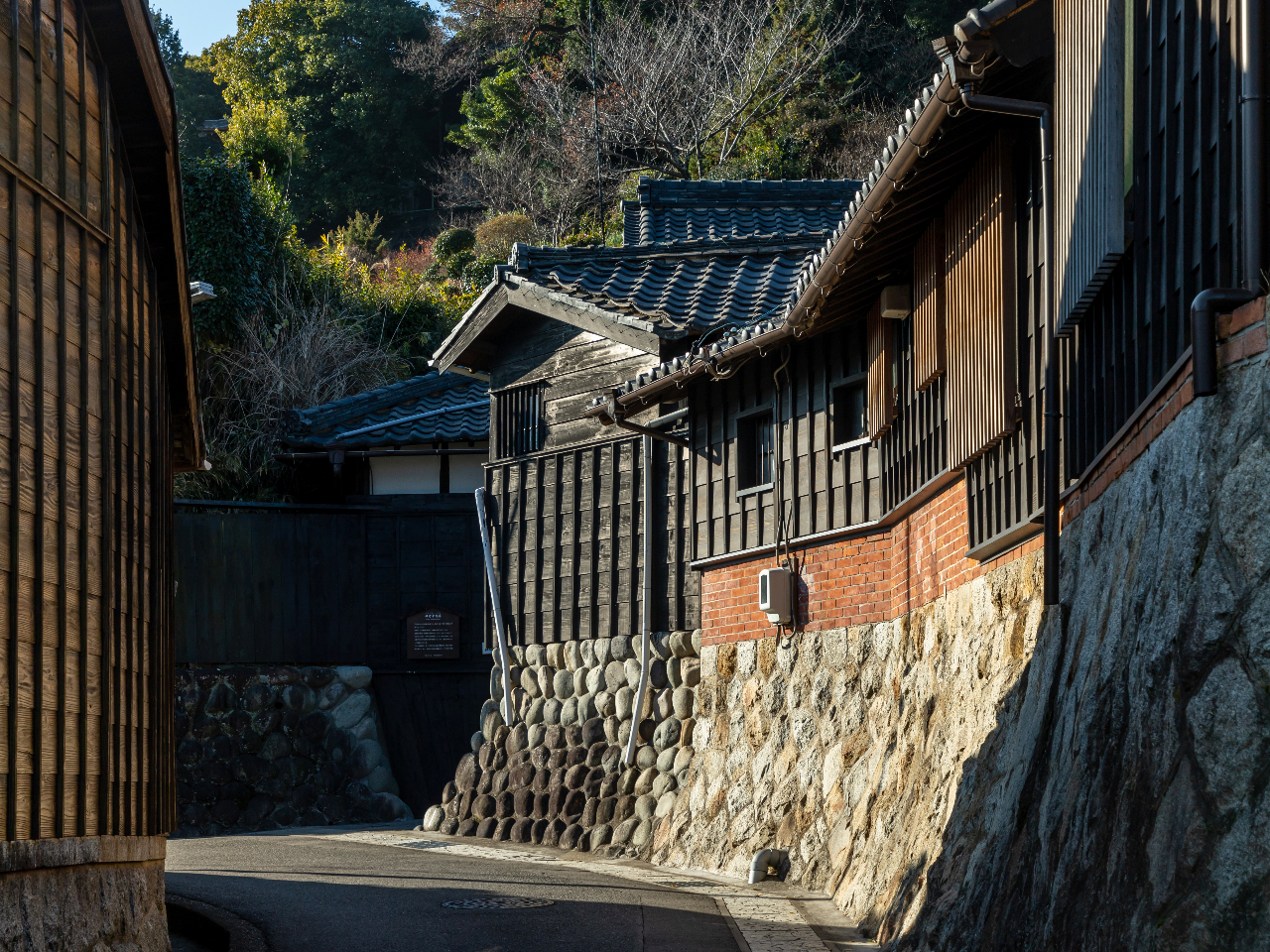 岡田の古い街並