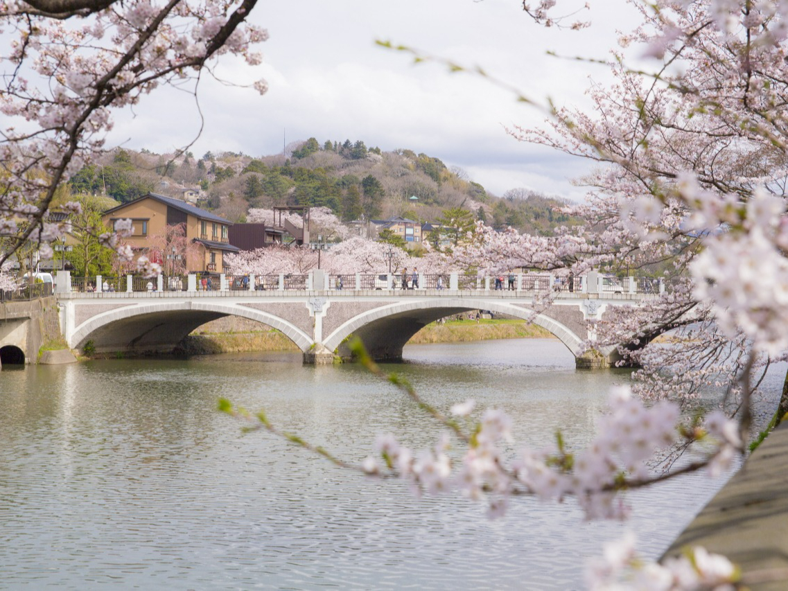 金沢一有名な浅野川大橋