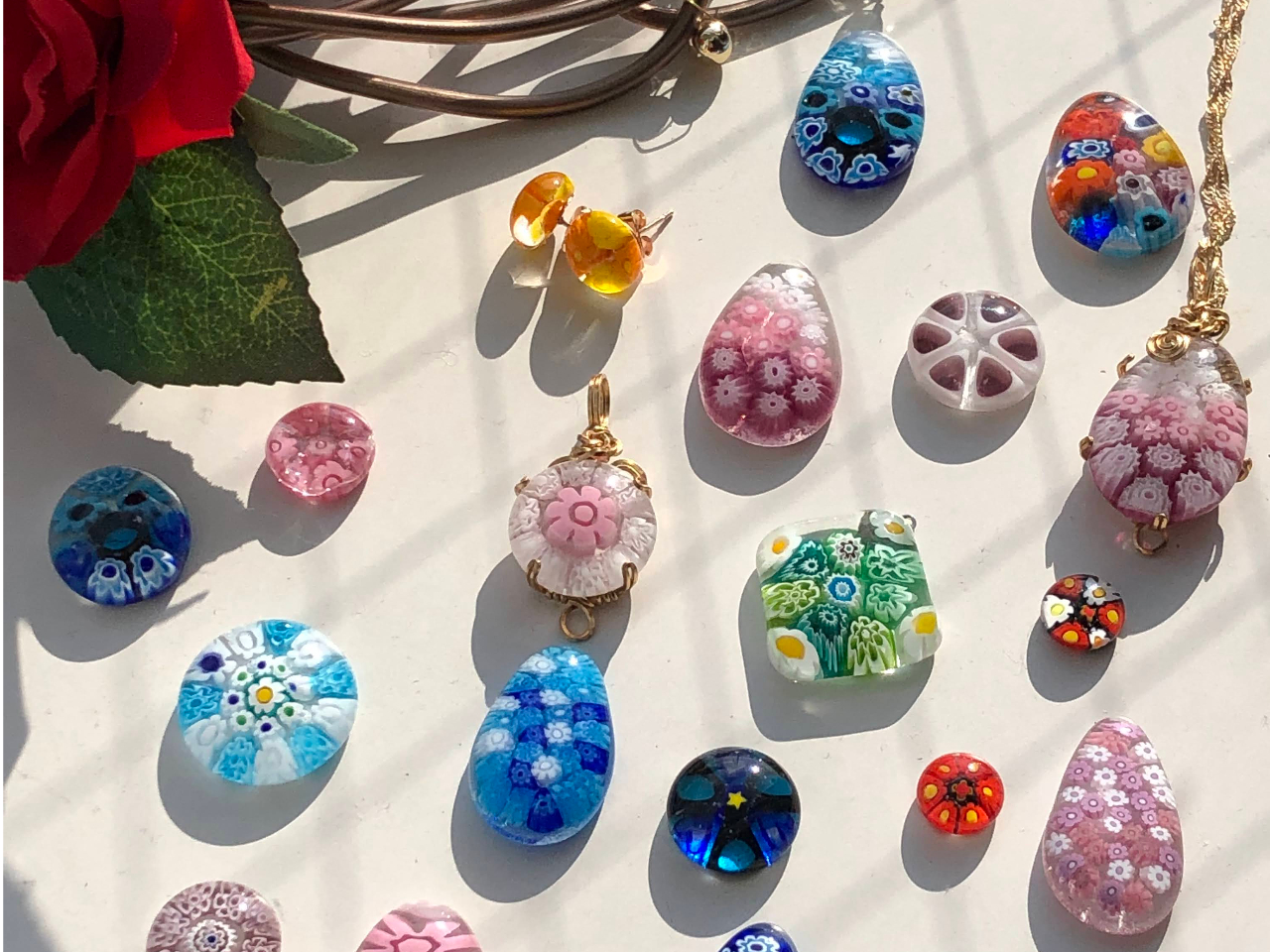 \アクセサリー/ミルフィオリで創るガラスのアクセサリー♪オリジナルデザインで世界...