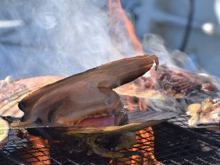 浜焼きホタテの試食が楽しめます!