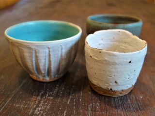 化粧土を使った伝統的な器
