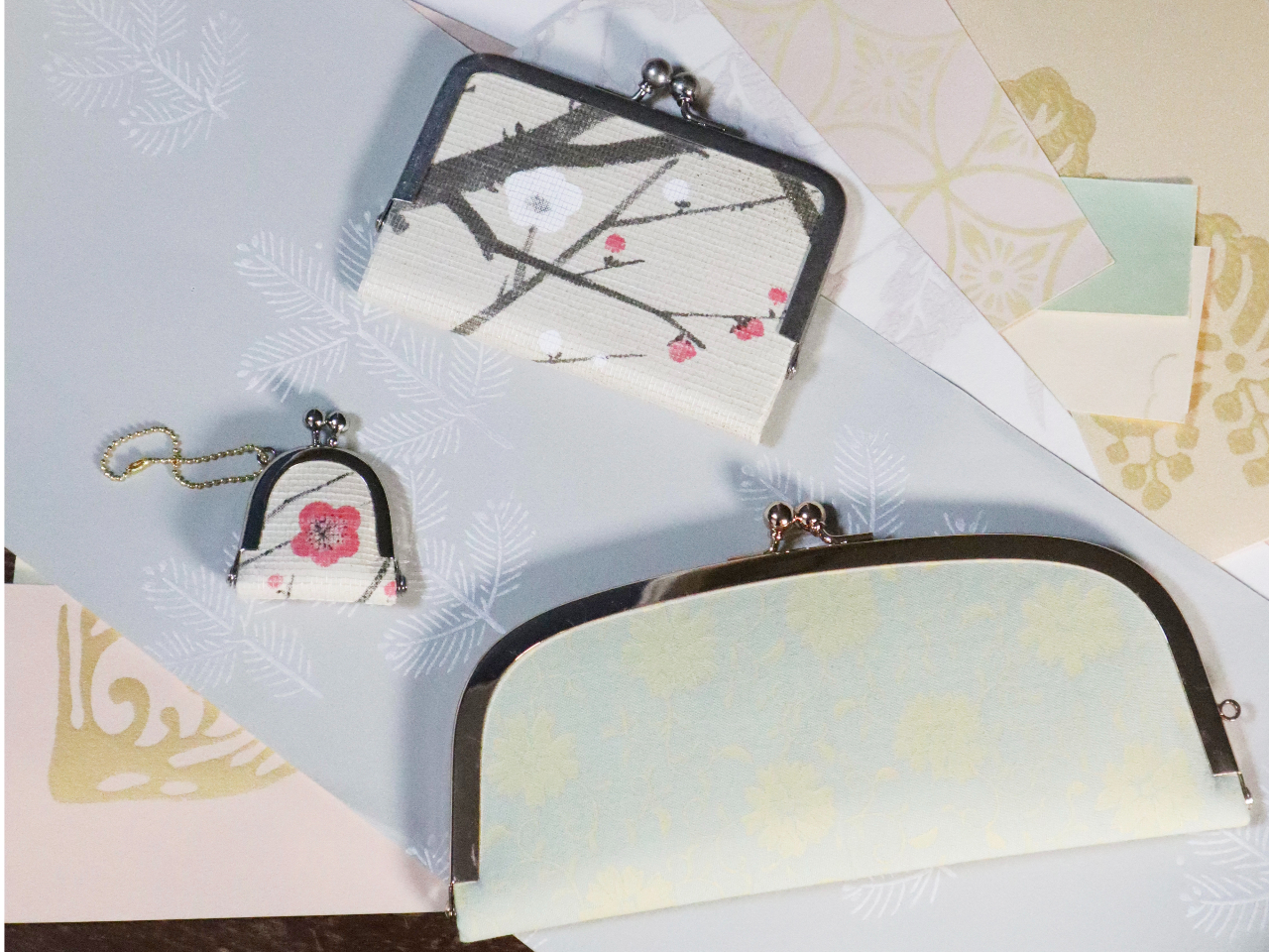 和紙を使ったがま口