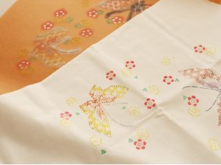 伊勢型紙と染色した手ぬぐい