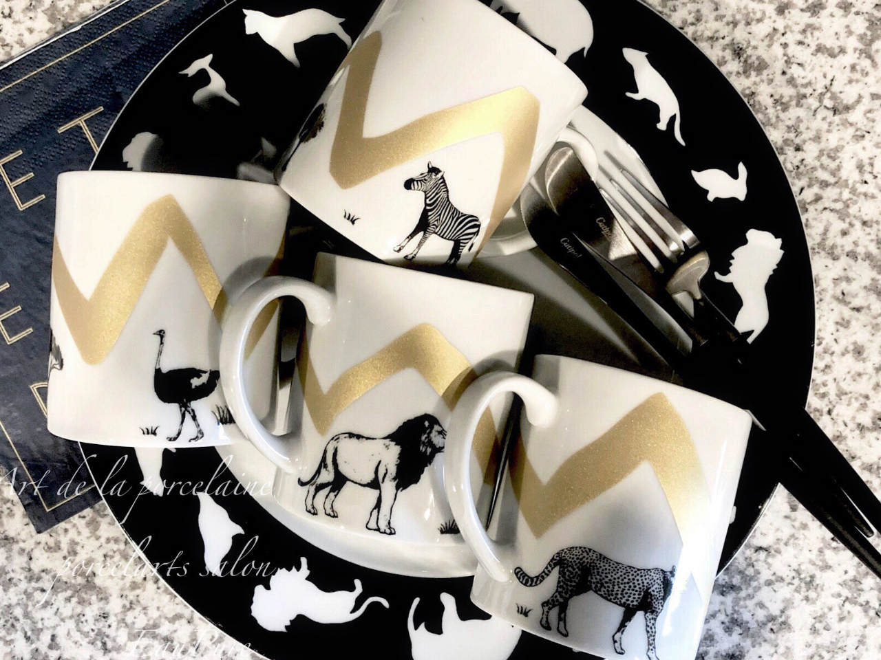 ポーセラーツ作品2点ご制作 組み合わせ自由♪ (マグカップの型は時期により変更することがあります)