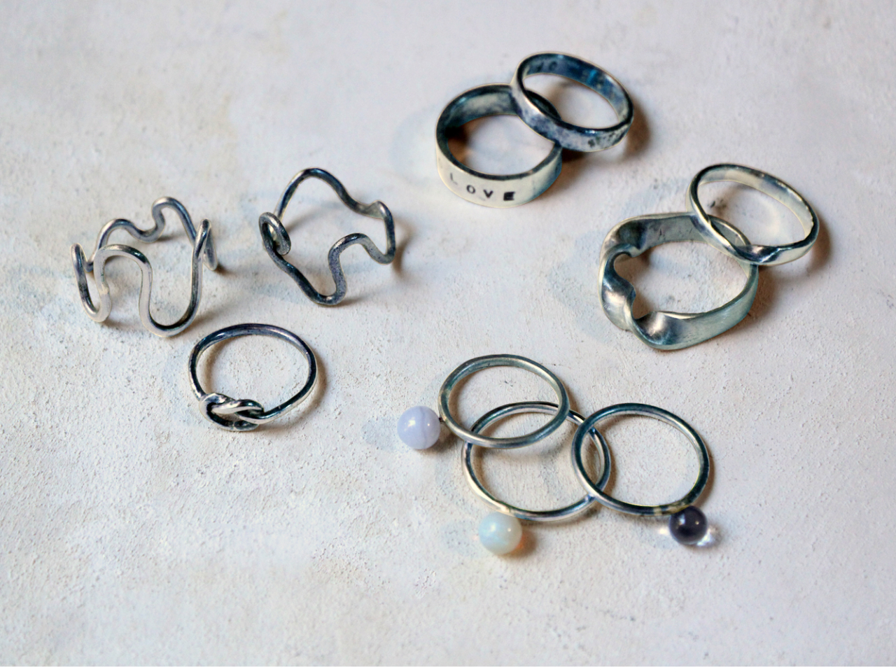 シルバーリングのサンプル