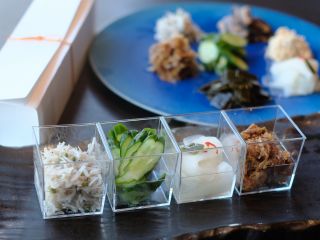自家製つけものとご飯のお供4種