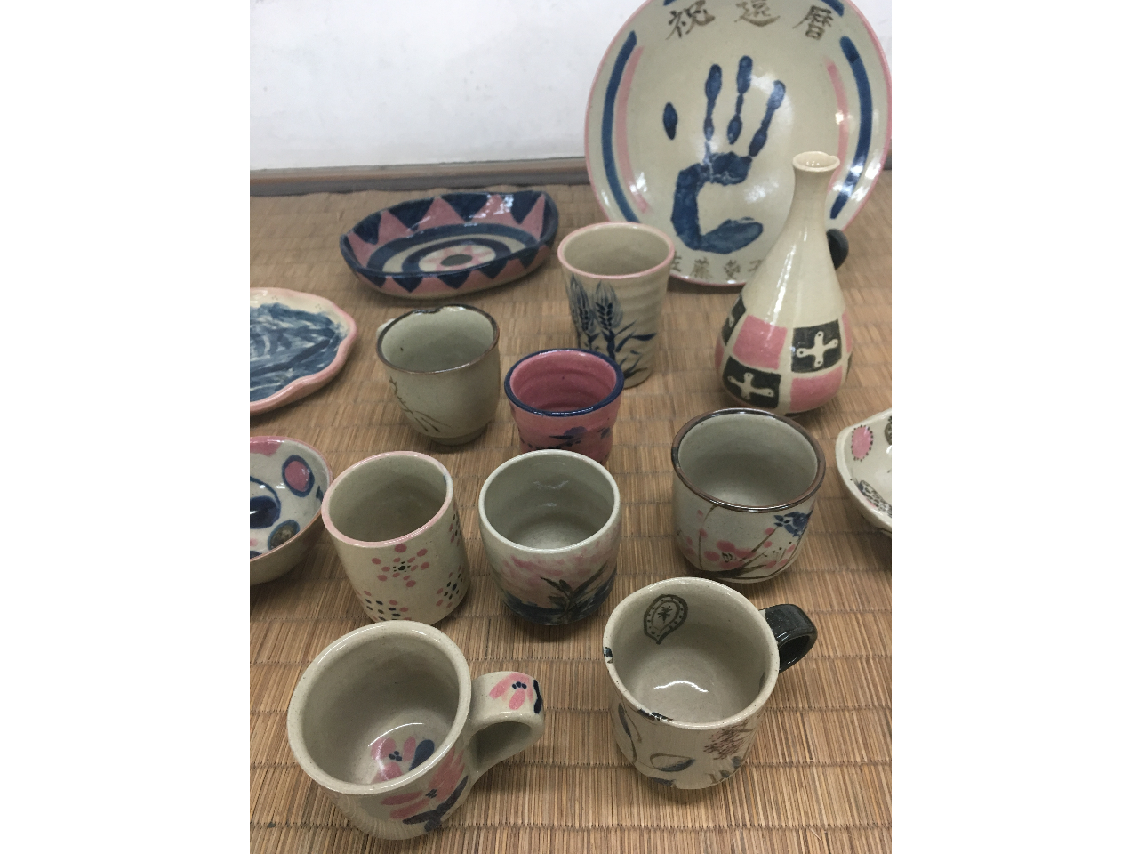 益子焼湯呑み 見よ