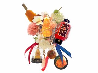 【参考作品】大阪らしいパーツを使用してオリジナルデコレーション作り♪