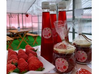 イチゴジャムやシロップも販売しています♪
