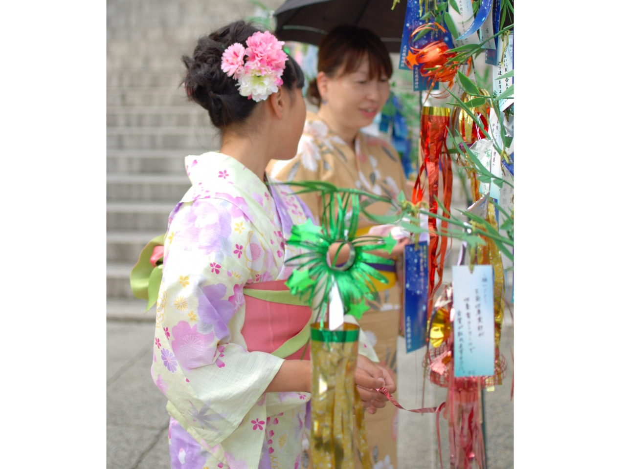 夏は浴衣で街歩き