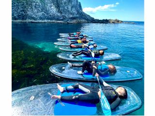 天気が良い日はクリアSUPに寝そべってゆったりしましょう!