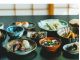 【祭り御膳「亀」4,400円】「鶴」に会津牛カットステーキ(40g)と手鞠寿司がつく贅沢な12品
