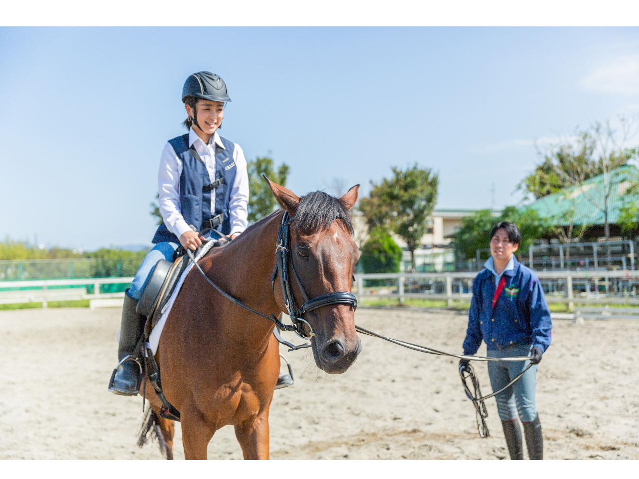 マンツーマンレッスンで乗馬を楽しもう♪