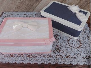 ウェットティッシュケースをあなた好みの布とリボンでかわいくデコレーション!!