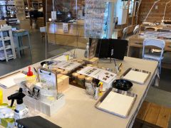 体験スペースはこちら!一グループ4名様までご利用になれます☆