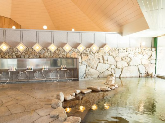 男性大浴場(メンテナンスにより、不定期で女性用と交換する場合がございます)