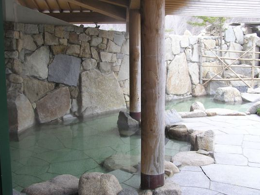 開放的な露天風呂♪♪