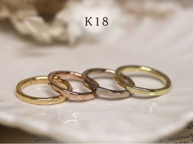 K18ゴールド 〈ホワイト・イエロー・グリーン・ピンク〉
