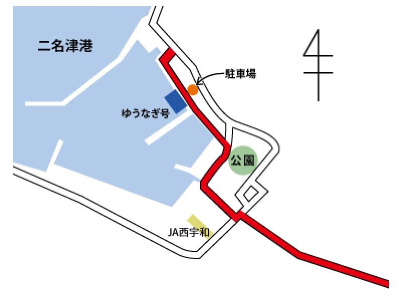 駐車場までの地図です