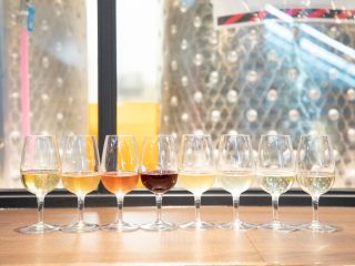 渋谷醸造ワイン。常にワインを醸造しています。出来立てからタンクでの熟成を経たものまで、同じワインでも、その時々で味の違いが実感できます。