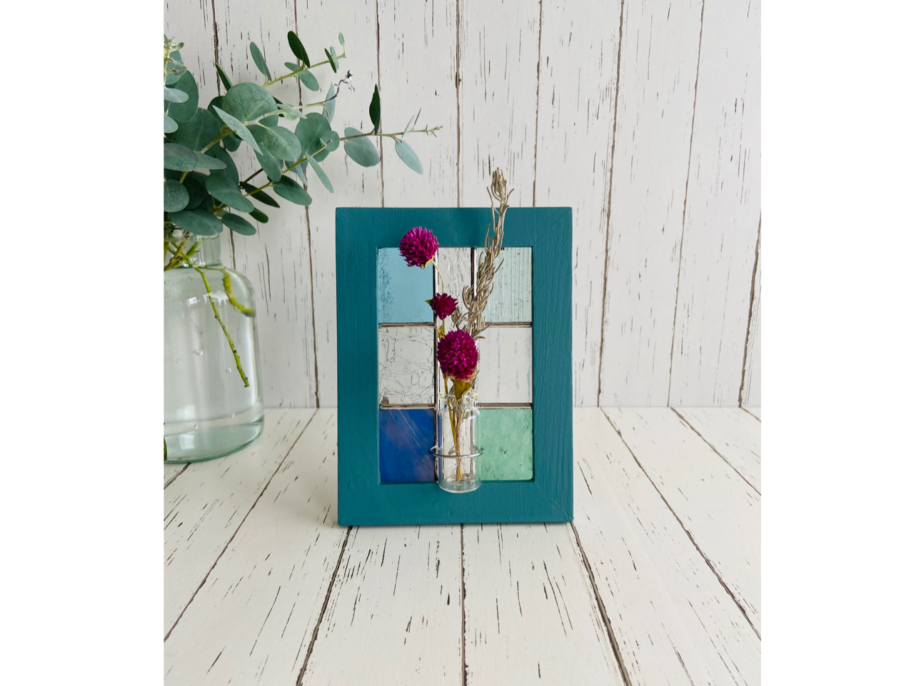 アメリカハンドメイド手描きガラスオーナメント箱入り電車鉄道