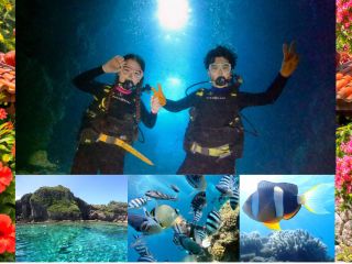 神秘的な青の洞窟で癒されます。沖縄随一の人気スポットです。