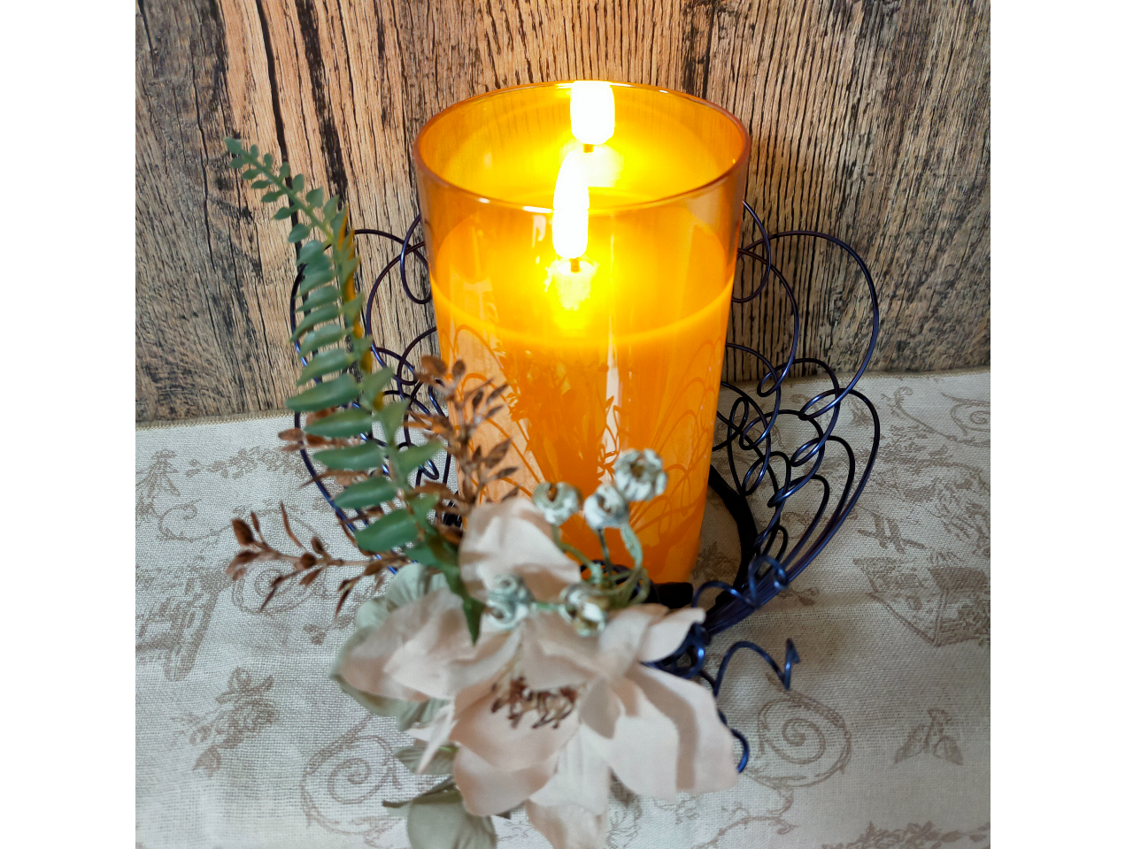ワイヤークラフト キャンドルホルダー キャンドル キャンドルアレンジ フラワーアレンジメント テーブルライト ライトアップ