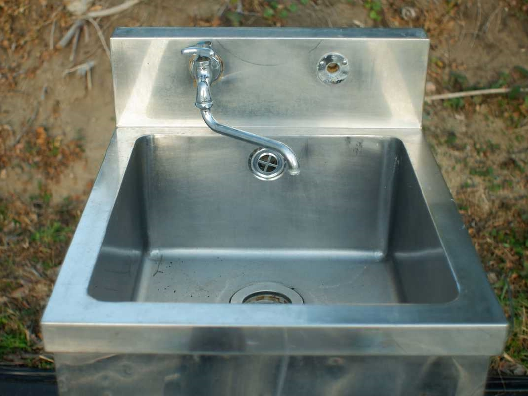 各サイトに流し台がありますので混みません♪