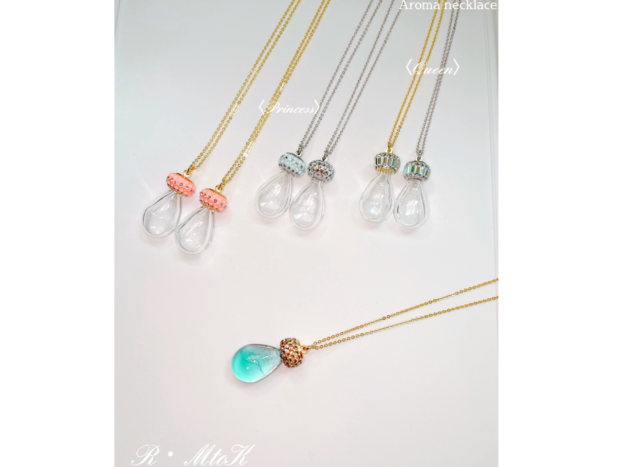 【グルーデコ体験】アロマオイルとクリスタルを使ったオリジナルネックレス作り♪《手...