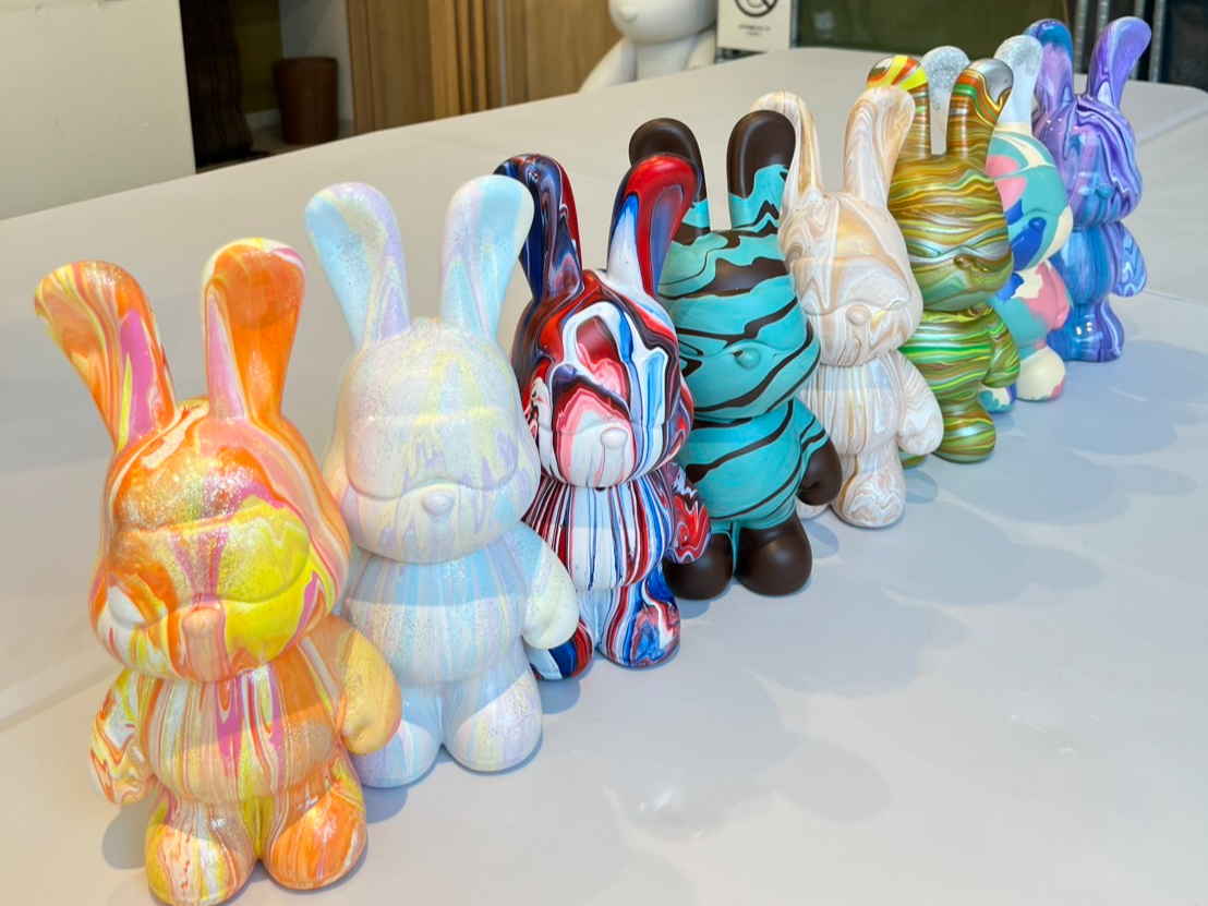 ベアーアート クマとウサギのフィギュアセット 垂らすアート ベアーアート クマとウサギのフィギュアセット 垂らすアート