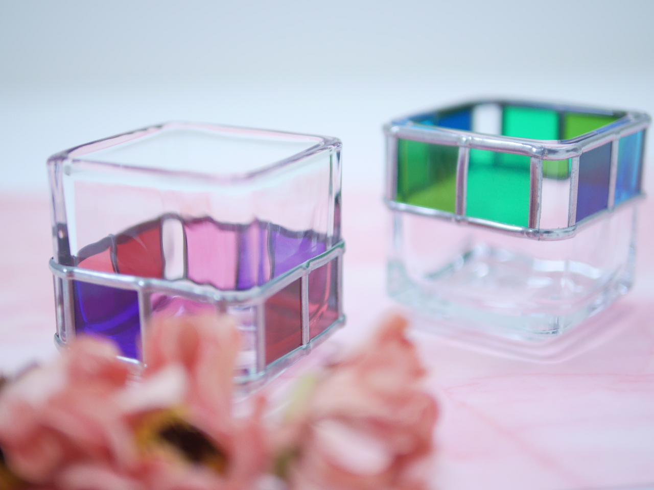 【新潟市中央区】グラスアートで ミニキューブガラス作り体験プラン!《初めての方大...