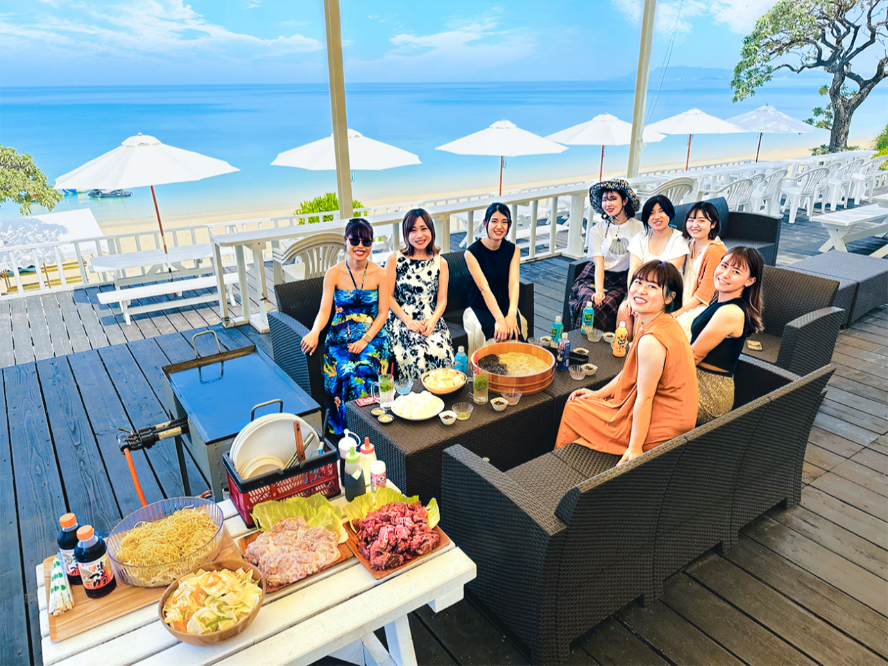 津堅島開催／3時間】BBQ＆クリアサップをセットで楽しむプラン☆【女性