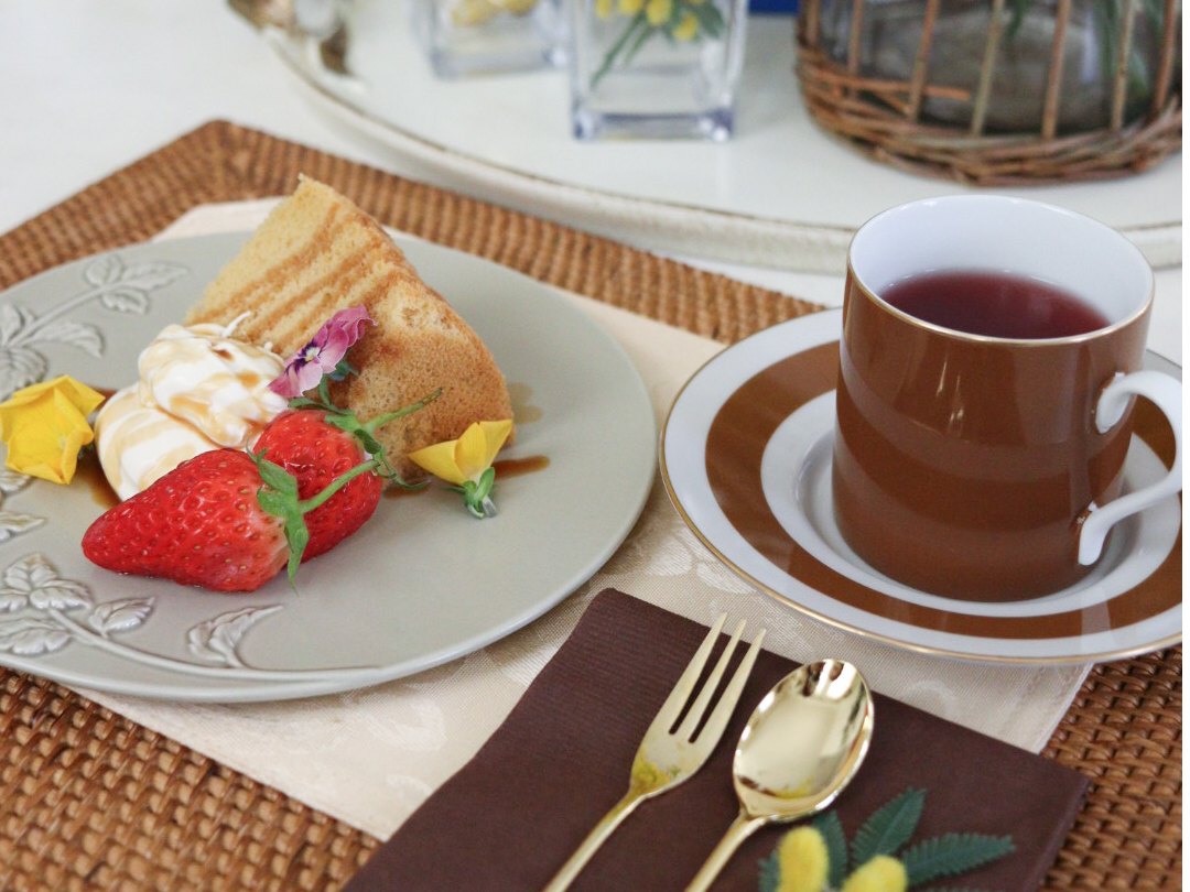 最後はおしゃれなティータイムをご用意しています。