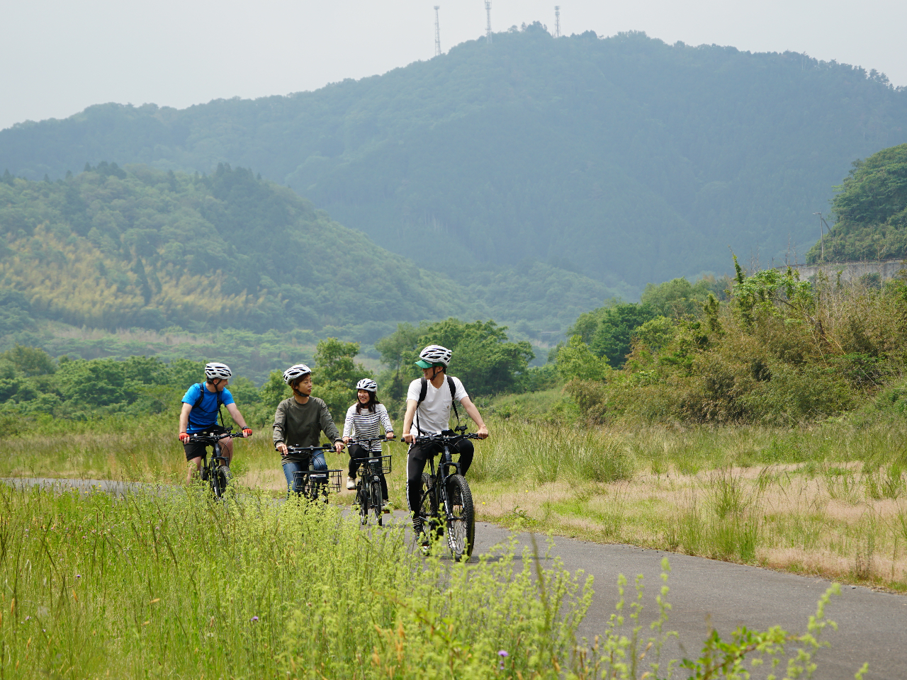 奥津湖E-BIKEレンタル（マウンテンバイク）半日4時間コース】森や湖