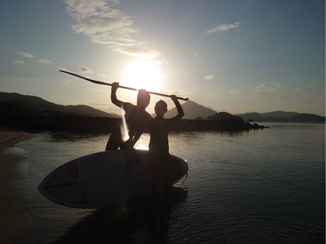 福井県 高浜町 若狭和田ビーチ】サンセットSUP 夕日を見ながSUP体験90