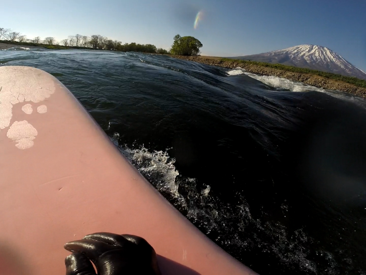 5月の羊蹄山の見えるポイント